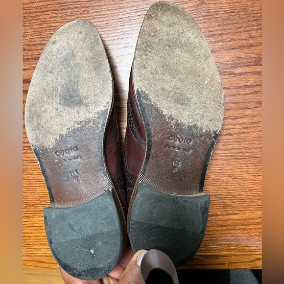 Mercanti fiorentini brown genuine leather shoes size 11.5 main image 10